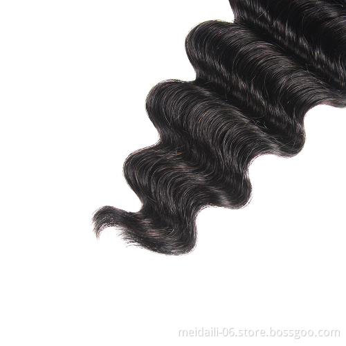 cuticle aligned unprocessed mink brazilian human hair loose deep wave bundles wholesale virgin human hair